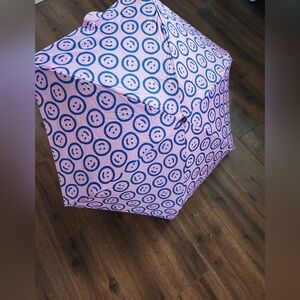 Pink Smiley Face Umbrella